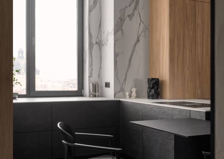 Fundermax InstaHome aus Max Compact Interior im Dekor 0080 und den Oberflächen FH und SX